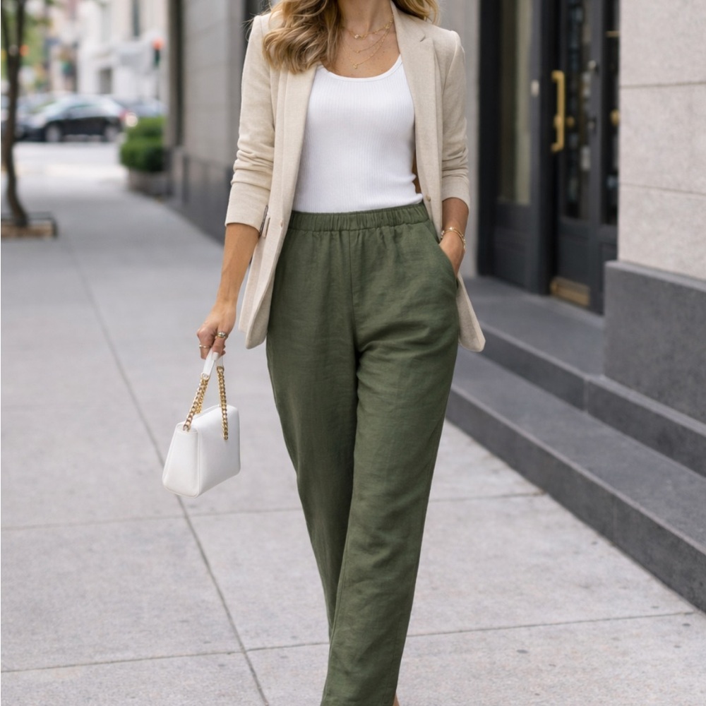 H&M Forest Green Women's Trousers